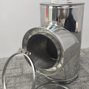 <span class=keywords><strong>Double</strong></span> <span class=keywords><strong>paroi</strong></span> SS304 316L 304H Acier inoxydable Poêle isolé Cheminées <span class=keywords><strong>Tuyau</strong></span> Cheminée Accessoires - Product Image 5