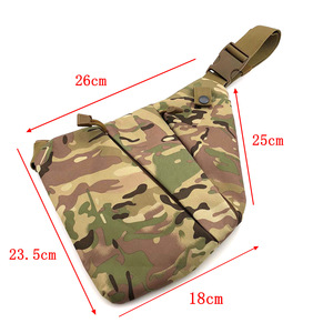 Sac banane antivol à bandoulière unique en nylon, multifonctionnel, tactique, pour le stockage, les loisirs en plein air, les sports, design ajusté - Product Image 2