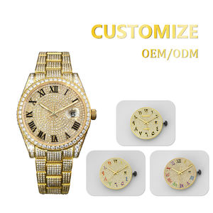 <span class=keywords><strong>Orologi</strong></span> Meccanici Automatici Personalizzati Stile Hip Hop Bust Down di Marca di Lusso Placcati Oro con Diamanti Moissanite VVS Iced Out <span class=keywords><strong>da</strong></span> <span class=keywords><strong>Uomo</strong></span> ODM OEM - Product Image 4
