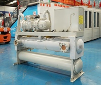 Refroidisseur à vis à haute efficacité refroidi par eau d'occasion 137 kW R22 pour solution de refroidissement centralisé commercial et industriel