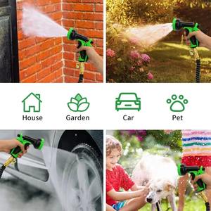 Manguera de Jardín Extensible y Retráctil Jade Hill de 3/4'' con Conectores de Latón, Boquilla de 7 Funciones, Montable en Pared y Anticorrosiva - Product Image 5