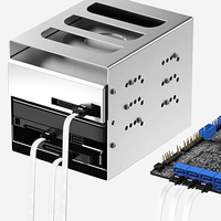 50CM 6 Gb/s SSD 90 degrés à Angle droit Nylon à manches blanc noir rouge bleu vert HDD cordon ligne SATA 3.0 III SATA3 7pin câble de données
