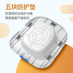 Siège d'apprentissage de la propreté pour chat, bleu, en plastique ABS, réutilisable, pour l'apprentissage de la propreté des chats - Product Image 2