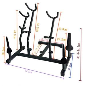 Support de saxophone alto combiné, tube courbé petit format, saxophone soprano, ténor, flûte, clarinette, multi-usage, pliable, en fer, support d'exposition - Product Image 5