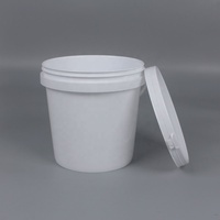 Ember Plastik Putih POJING 3.5LC, Tahan Lama, Dapat Digunakan Kembali, Standar Pangan, Anti Bocor, untuk Cat & Cairan, dengan Pencetakan Logo Kustom