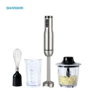 Roestvrijstalen Messen Krachtige Blender Draagbare Easy Control Stick Mixer Smoothies Puree Babyvoeding & Soep Sap Blender