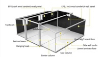 Maison-conteneur extensible de 40 pieds, imperméable, capsule villa pour la vie en plein air avec un design moderne