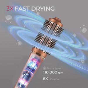 1500W professionale spazzola ad aria calda spazzola per capelli <span class=keywords><strong>2</strong></span> in 1 asciugacapelli a un passo - Product Image 3