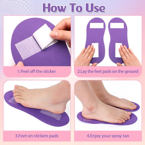 Muti-color Wholesaler Custom Sticky Feet Pads <strong>Eva</strong> Foam for Spray Tanning Sticky Feet - Product Image 4
