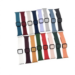 <span class=keywords><strong>Correa</strong></span> de Silicona para Reloj IWatch Serie 19 y S10 con Hebilla Magnética Plegable, Diseño Simple - Product Image 1