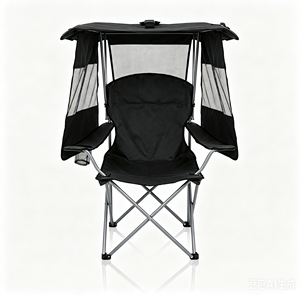 Chaise pliante personnalisable en alliage d'aluminium avec auvent pare-soleil pour la plage, le camping, les événements sportifs en plein air, mobilier d'extérieur - Product Image 3