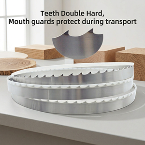 Dehuai Hoja de sierra de cinta endurecida con dientes de tamaño personalizado para madera, fabricación de hojas de sierra de cinta de doble diente endurecido - Product Image 1