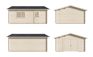 <span class=keywords><strong>Garage</strong></span> en <span class=keywords><strong>bois</strong></span> <span class=keywords><strong>préfabriqué</strong></span> moderne et étanche avec portail en <span class=keywords><strong>bois</strong></span> pour abri de voiture, installation rapide, couleur personnalisée, garantie 5 ans - Product Image 5