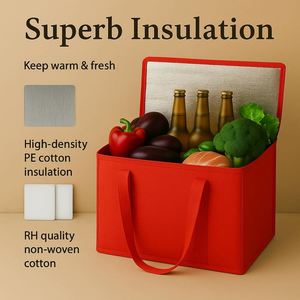 Insulated Lunch Bag for Women Men Large Reusable Lunch Box Adult Leakproof Portable Cooler Tote Bags for Work Picnic Cooler Bag - Product Image 5