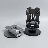 portable en alliage d'aluminium Rotation à 360 degrés Réglable Pliant Paresseux Tablette Support de téléphone portable de bureau