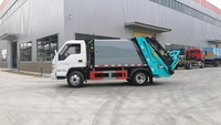 Camion compacteur de déchets Euro 3 4x2 à chargement arrière, commande électrique CAN, benne de 5,8 m, avec moteur, pompe, boîte de vitesses, capacité de charge de 400 kg