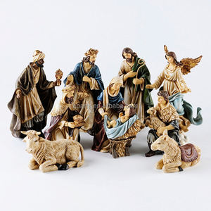 Holy Family Figurine <b>Nativity</b> <b>Set</b> Resin Religious Craft - Product Image 1