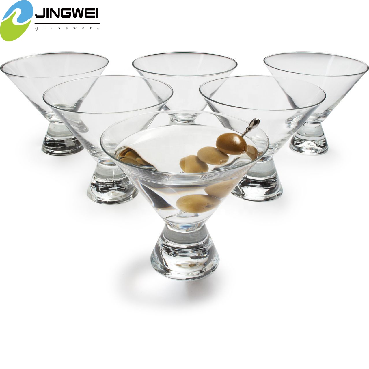 4 Oz. Aangepaste Promotionele Moderne Stemless Cocktail Glazen Martini Glas Margarita Glas