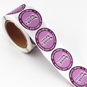 Tùy chỉnh 2 inch Vòng Nhãn dán không thấm nước tráng giấy trắng PP nhãn dán Matt Nhãn dán nhãn thực phẩm cho gói thực phẩm - Product Image 3