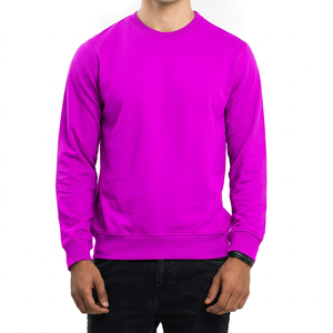 เสื้อสเวตเชิ้ตผู้ชายผ้าฝ้ายฟลีซ 100% ระบายอากาศได้ดี พร้อมโลโก้ด้านหน้าแบบกำหนดเอง ดีไซน์บุซับในทนทาน เป็นมิตรกับสิ่งแวดล้อม - Product Image 1