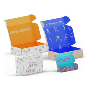 Custom Logo White Pink Corrugated Carton Box Mailer Shipping Box Apparel Packaging For Dress Cloth Underwear Shirt Mail Gift Box