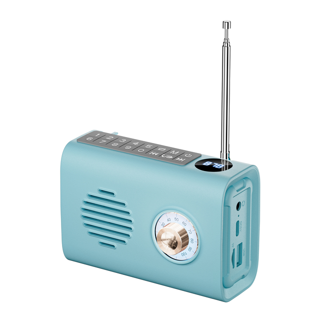 P36 antenna FM MP3 Music Player USB TF RGB Wireless Blue tooth Speaker Mini Cartoon Solar Energy Charge Radio for Outdoor