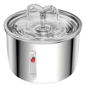Distributore d'Acqua Automatico Intelligente <span class=keywords><strong>per</strong></span> Animali Domestici da 2L, Fontana <span class=keywords><strong>per</strong></span> <span class=keywords><strong>Gatti</strong></span> in Acciaio Inox, Fontane Metalliche da Interno <span class=keywords><strong>per</strong></span> Due <span class=keywords><strong>Gatti</strong></span> - Product Image 4