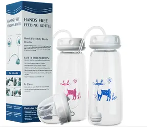 New Coming Hands Free Baby Bottle With 360 Degree Gravity Ball Anti Flatulence Infant Milk Bottle