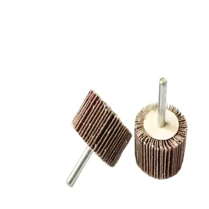 120 #20*25*6 Roue à lamelles montée Roue à lamelles abrasive de ponçage émeri avec fraise à tige Tige de 1/8 "(3mm) pour outil rotatif <span class=keywords><strong>Dremel</strong></span> - Product Image 1