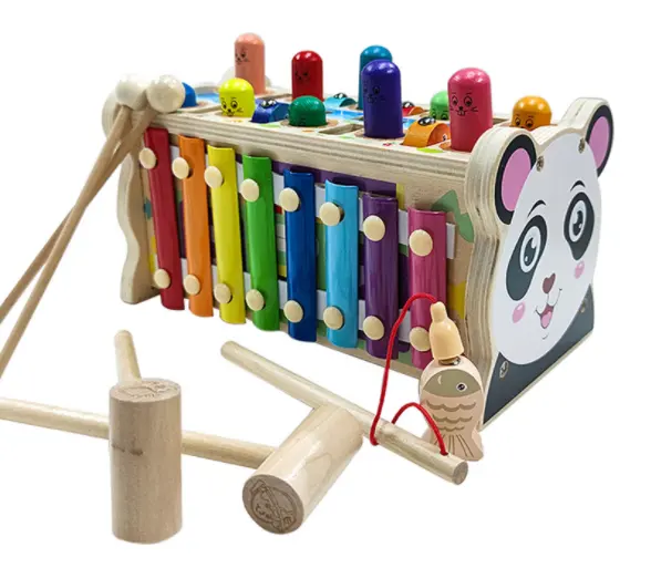 Хомяк, деревянные игрушки, для маленьких детей, для раннего развития, обучающая головоломка, хомяк, строительные блоки