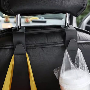<b>Car</b> Headrest <b>Hook</b> Plastic Single <b>Hook</b> For Rear Seat Phone Holder With Storage Pocket - Product Image 2
