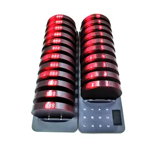 Wireless Paging System Service Waiter Remote Call Bell System Coaster Pagers Restaurant Pagers