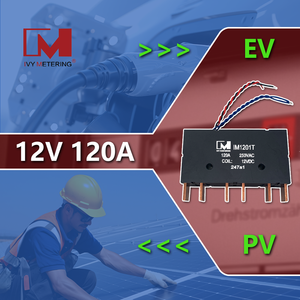 Precio de fábrica 12V 120A Cable de tres polos inmunidad de campo magnético 500mT relé de enganche para estación de carga EV - Product Image 2