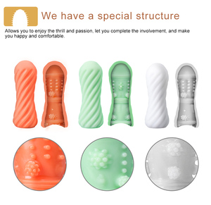 Masturbateur masculin portable de poche en TPE souple 100% imperméable certifié CE avec fonction de massage vaginal - Product Image 5