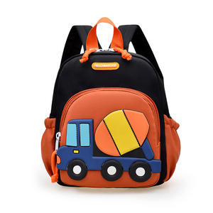 <span class=keywords><strong>Sac</strong></span> à dos pour enfants garçons résistant aux rayures et durable, design camion bétonnière 3D, pour la maternelle, la préscolaire, l'usage quotidien en extérieur - Product Image 1