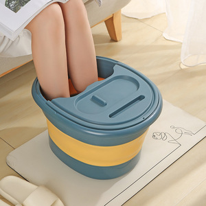 Foldable Foot Bath Tub Oval Plastic Portable For Adults Household Use - Product Image 2