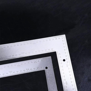 Regla cuadrada de acero inoxidable de 90 grados, 200x300 mm, para carpintería y enseñanza - Product Image 1