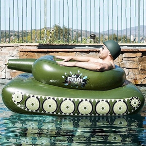 Flotador Inflable para <span class=keywords><strong>Piscina</strong></span> con Forma de Tanque para Adultos y Niños, con Cañón de Agua, Juguete Flotante para Niños y Niñas, para Fiestas en <span class=keywords><strong>el</strong></span> Lago o <span class=keywords><strong>el</strong></span> Patio Trasero - Product Image 2