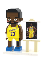 Ensemble de blocs de construction personnalisés avec photo de joueurs de football célèbres, figurines de joueurs de football et de basketball, jouets de construction sur le thème des équipes sportives