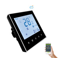 Termostato Inteligente Wifi para Habitación, Programable, Táctil, para Ventilador de Aire Acondicionado Central