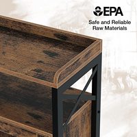 Table de Console avec armoire, Buffet Buffet avec armoire de rangement et étagère ouverte, Table de Console de canapé pour l'entrée directe d'usine