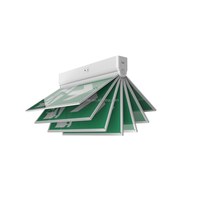 RONSE En gros, panneau de signalisation d'urgence d'incendie intérieur IP20 220V, lumière LED verte rechargeable avec batterie de secours