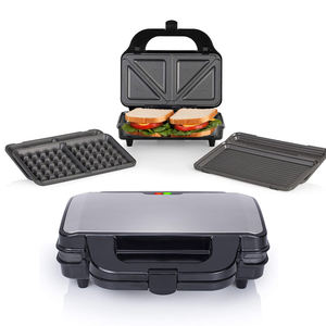 Presse à gaufres manuelle pour la maison, double tranche, pour petit déjeuner, <span class=keywords><strong>sandwich</strong></span>, grill sain - Product Image 3