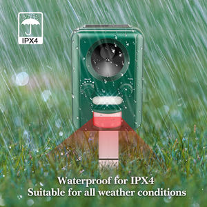 Répulsif ultrasonique d'extérieur étanche à l'énergie solaire pour <span class=keywords><strong>chien</strong></span>, chat, renard, raton laveur, répulsif sonique pour oiseaux, dispositif d'effarouchement des animaux - Product Image 4