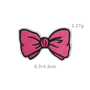 Toppa Decorativa Fai-da-te Ricamata Rosa con Anatra, Cuore e Fiocco per Scarpe e Cappelli - Ingrosso - Product Image 4