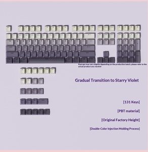 Polar Day – capuchons <span class=keywords><strong>de</strong></span> touches PBT personnalisés à impression latérale, dégradé transparent, 134 touches, ensemble complet pour clavier mécanique, personnalisable, DIY - Product Image 6