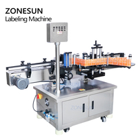 ZONESUN entièrement automatique shampooing parfum compte-gouttes verre pot rond bouteille boîte de conserve étiqueteuse auto-adhésif autocollant étiqueteuses
