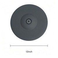 Factory Direct 12-inch Three-zone Ding-ding Cymbal Set for Electronic Drum Expansion.