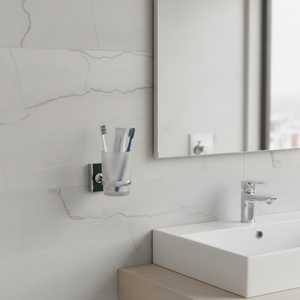 Portaspazzolino MSV 'Alba' in zinco cromato, 6,4 x 9,5 x 14,3 cm - Product Image 3