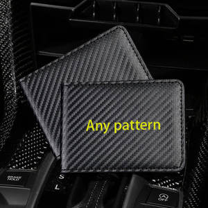 Funda de cuero de fibra de carbono para conducir o conducir en coche, billetera de negocios con textura de fibra de carbono - Product Image 3